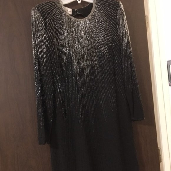 Laurence Kazar of New York Evening Dress - Vintage   Size XL - Picture 2 of 14